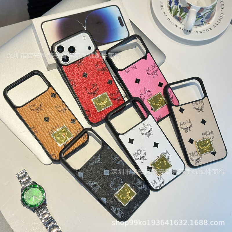欧美潮牌手机保护套适用iPhone17Promax跨境爆款柳钉苹果16手机壳|undefined