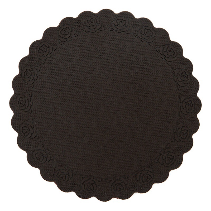 Creativo de silicona montaña Rosa encaje taza de té estera de aislamiento de PVC estera protectora para cocina comedor sala de estar comedor Mesa