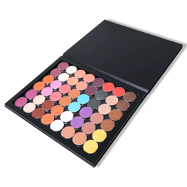 New 36mm Handmade Eyeshadow Palette with 48 Colors, Cement Gray, Rose Pink, Purple Series, Pink Brown, Pearlescent, Large Palette