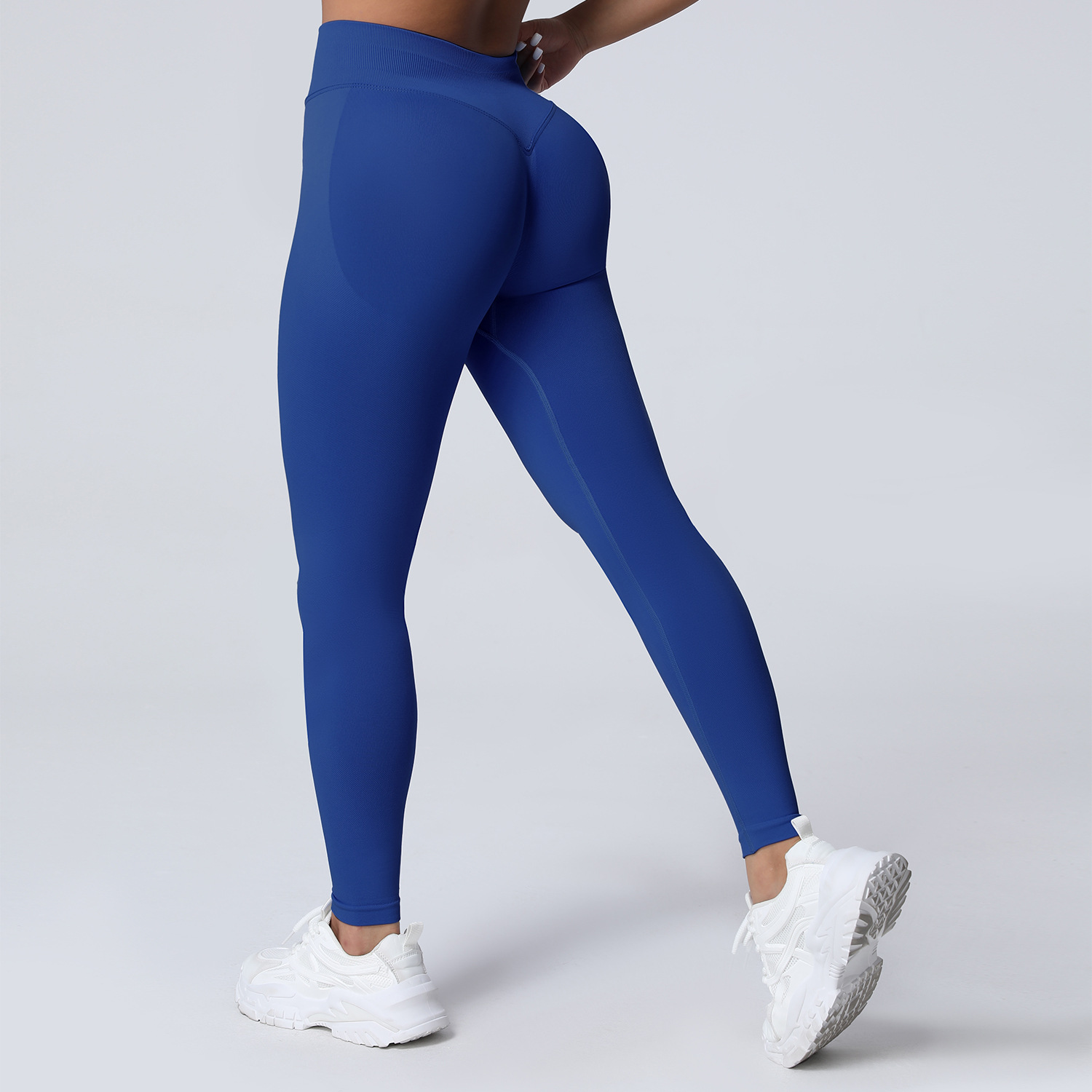 Amazon sin costuras matte pantalones de gimnasio de cintura alta mel mel mel melon elevación de cadera ajustado pantalones deportivos de secado rápido para correr pantalones de calzado