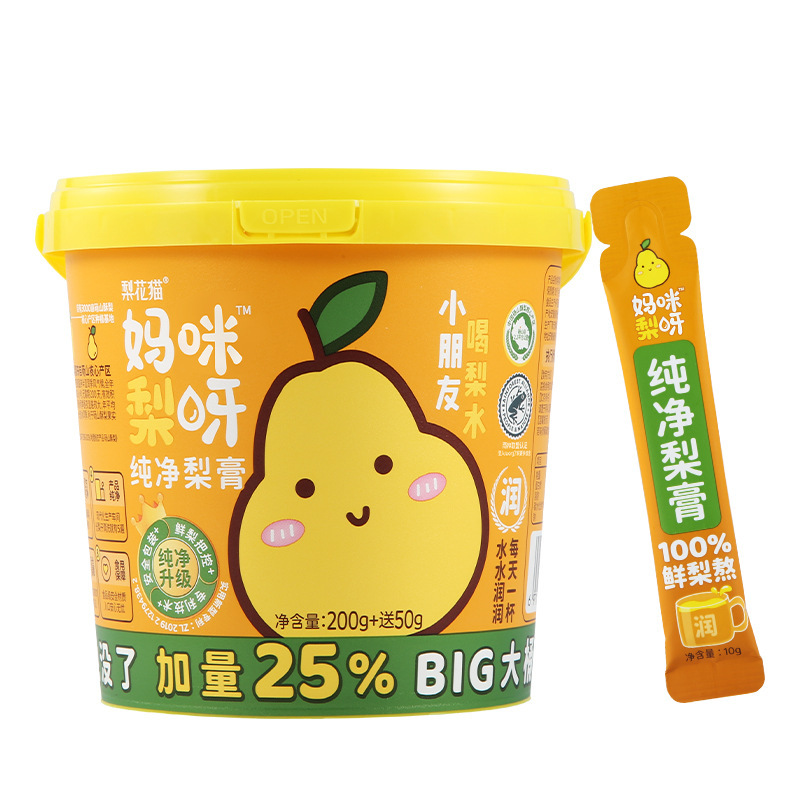 梨花猫ママ梨ヤ 梨果汁入り梨ペースト 2本入り 250g 素材がきれいで持ち運びやすい ブランド直送|undefined