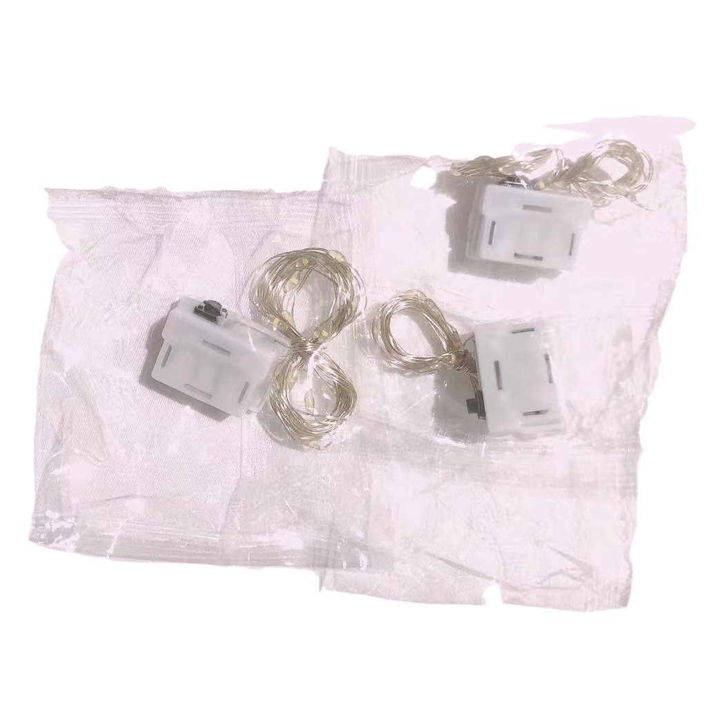 Cadena de luz LED, tres funciones, caja de regalo de pastel de tres velocidades, ramo, luz luminosa con luz, cadena de luz, luz blanca cálida con luz de color