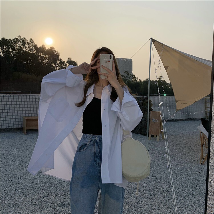 Sun Protection Shirt Jacket Design Niche White Shirt Spring Korean Long-Sleeved Top Blue Southeast Asia Global Sun Protection Shirt Jacket Design Niche White Shirt Spring Korean Long-Sleeved Top Blue Southeast Asia Global