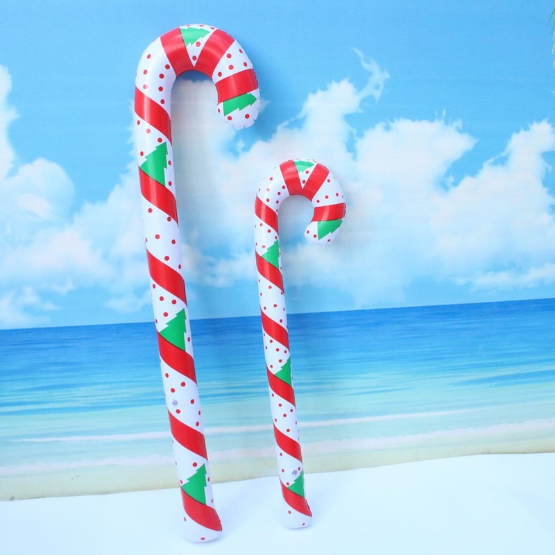 クロスボーダー現物クリスマスインフレータブル松葉杖クリスマスインフレータブル玩具装飾雰囲気子供インフレータブル松葉杖ギフト遊ぶ|undefined