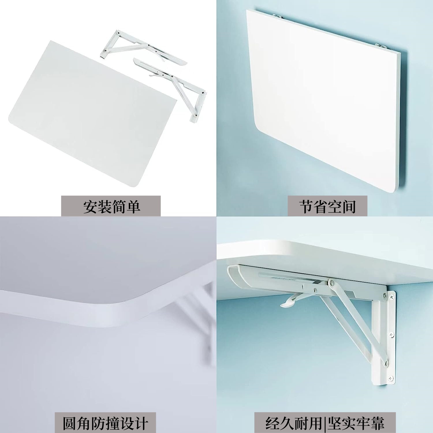 tabla laminada de pared plegable tipo pared soporte Billy soporte soporte de carga laminado de madera soporte de almacenamiento móvil