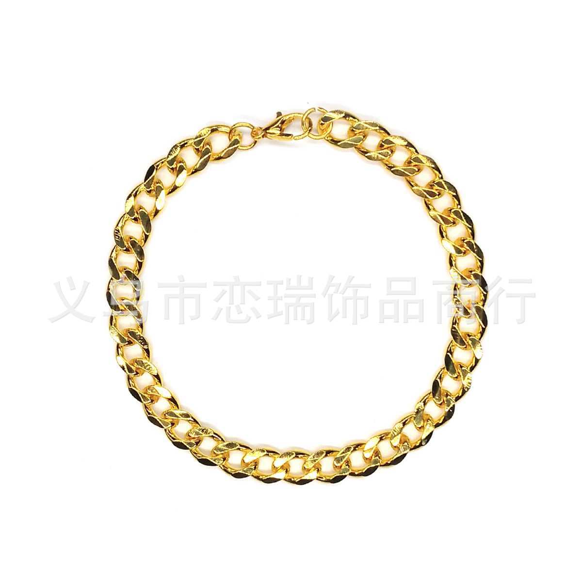 Hip-Hop collar de oro pulsera negro pescador sombrero explosivo gafas marco anillo de dólar vestido de baile conjunto