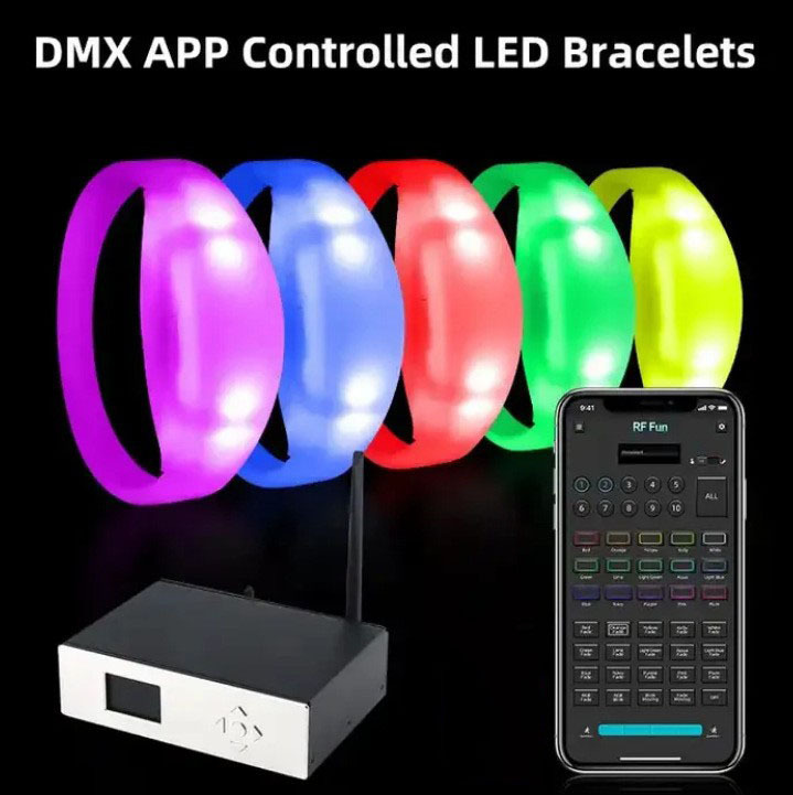磁気発光ブレスレットコンサート音楽祭応援小道具 LED 発光ブレスレット応援発光リストバンド|undefined