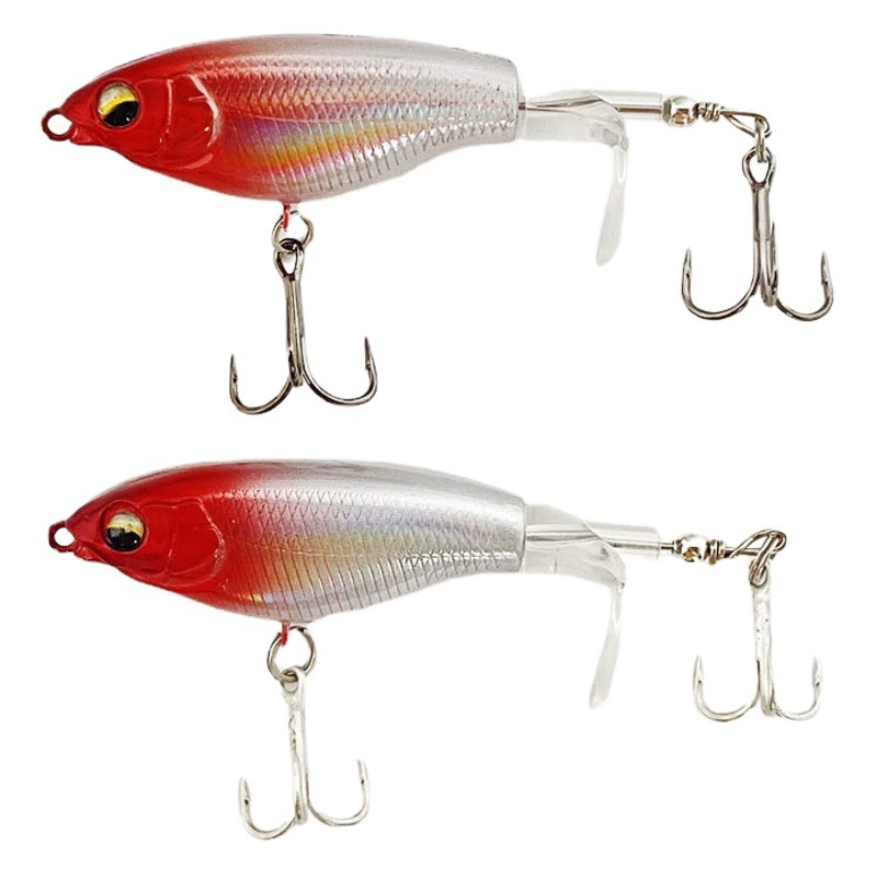 Оптовая продажа пропеллер Luya приманка 6 г/10 г фугу поверхность рыбы трактор вращающаяся жесткая приманка плавающий карандаш приманка