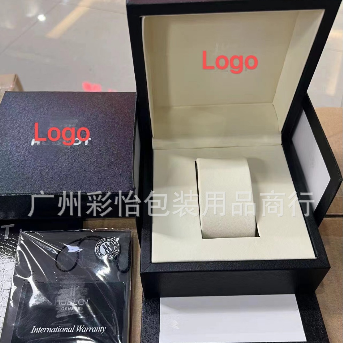 Watch Box Hengbaoyu Yu Ship Classic Fusion Tattoo Series Watch Storage Box Black Medium Leather Watch Storage Box