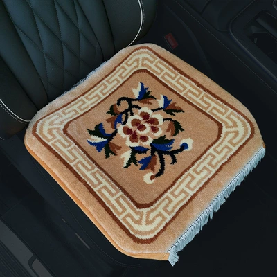 Cushion Warm Five-seat Universal: Wool pad - camel-kingdom-heavenly-fragrance-single-seat-super-soft-encrypted-anti-slip