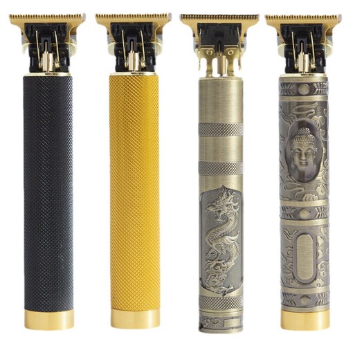 Cross-border oil head hair clipper men's hair salon engraving electric clipper retro dragon and phoenix Buddha head electric clipper manufacturer wholesale