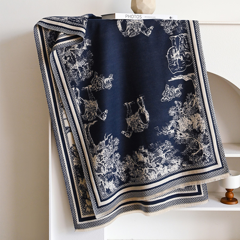 Sciarpa unisex Moda Sciarpa in cashmere letteraria e artistica Moda Sciarpa lunga Scialle antifreddo di alta qualità_voghion.com