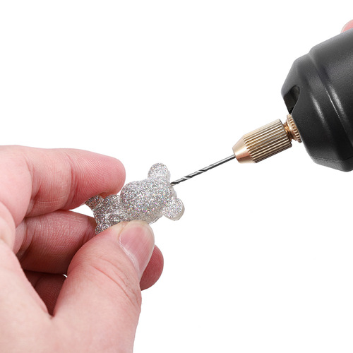 Epoxy Wenwan Jewelry Hand Electric Drill for Drilling Holes USB Hand Drill Tool Set Micro Electric Drill