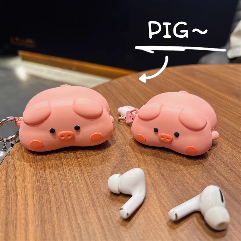 ピンクの豚 Huawei freebuds5/6i 保護カバー freeclip Bluetooth ヘッドセットに適したシリコンソフトシェル|undefined
