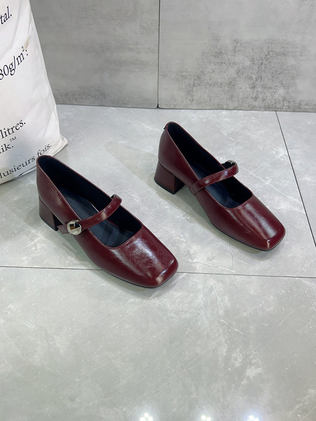 French vintage thick-heeled Mary Jane women's shoes 2025 autumn new…