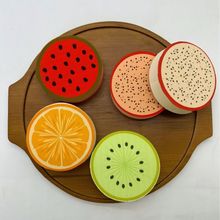 美妆工具拼接水果粉扑西瓜西柚火龙果猕猴桃平面连体可拆卸