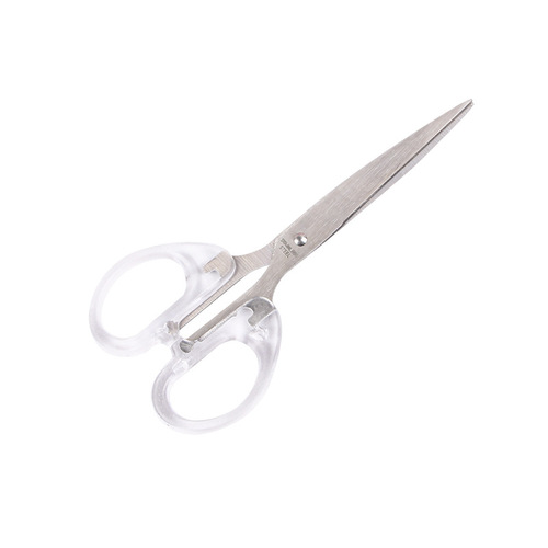 ins simple office scissors transparent handbook portable handmade scissors student art paper scissors wholesale