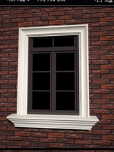 eps外墙装饰泡沫线条别墅窗套构件檐口罗马柱浮雕梁拖腰线造型