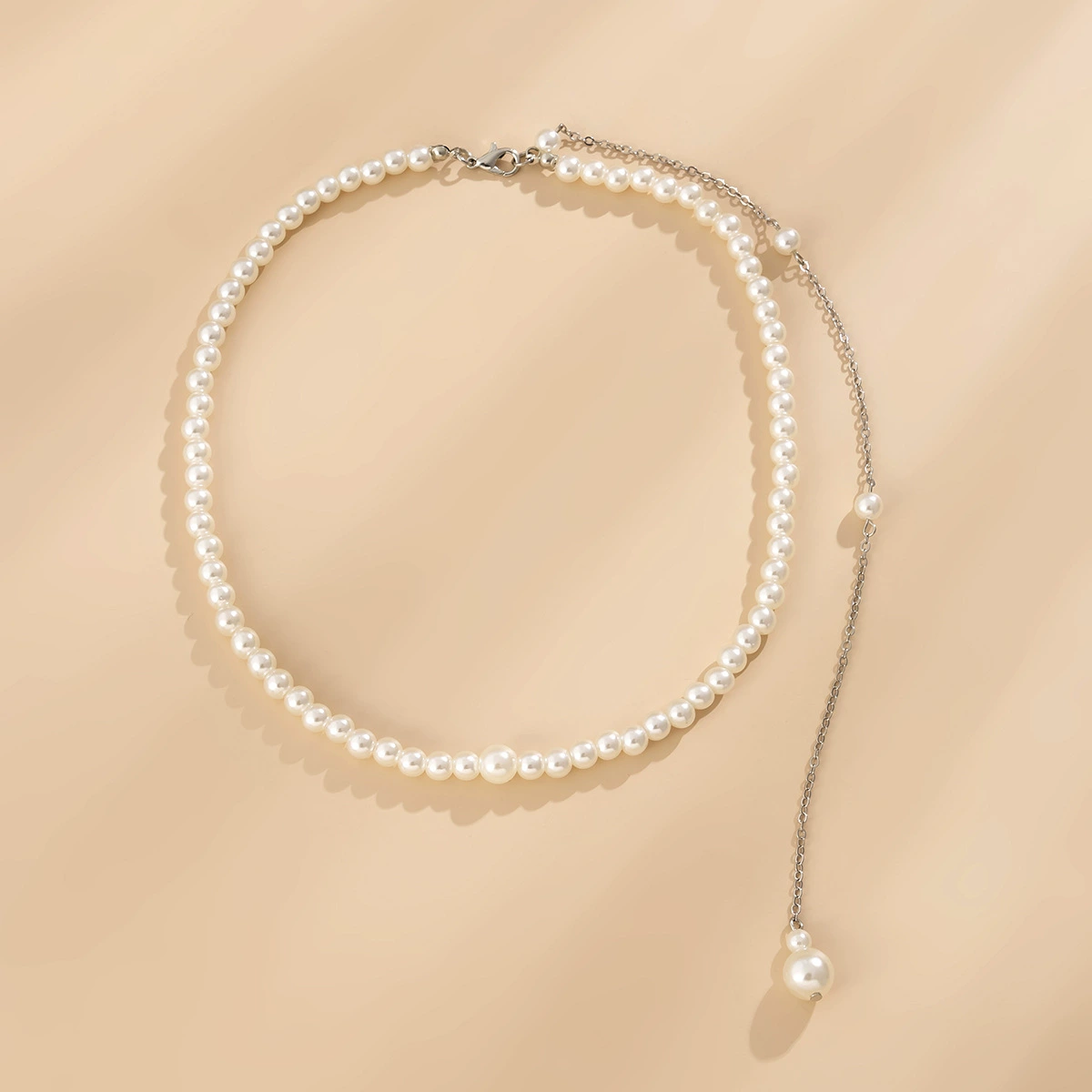 Sexy accessory, beach pendant from pearl with tassels for bride, European style, simple and elegant design