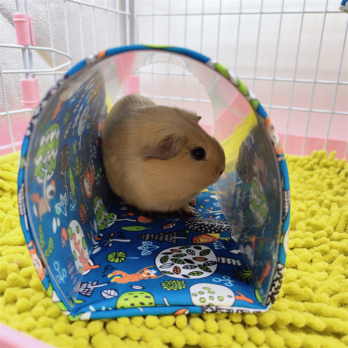Hamster Cage Guineapig Rabbit Cavies Tunnel Escape Tent Nest Four Seasons Universal Small Pet Concealed Passage Cage