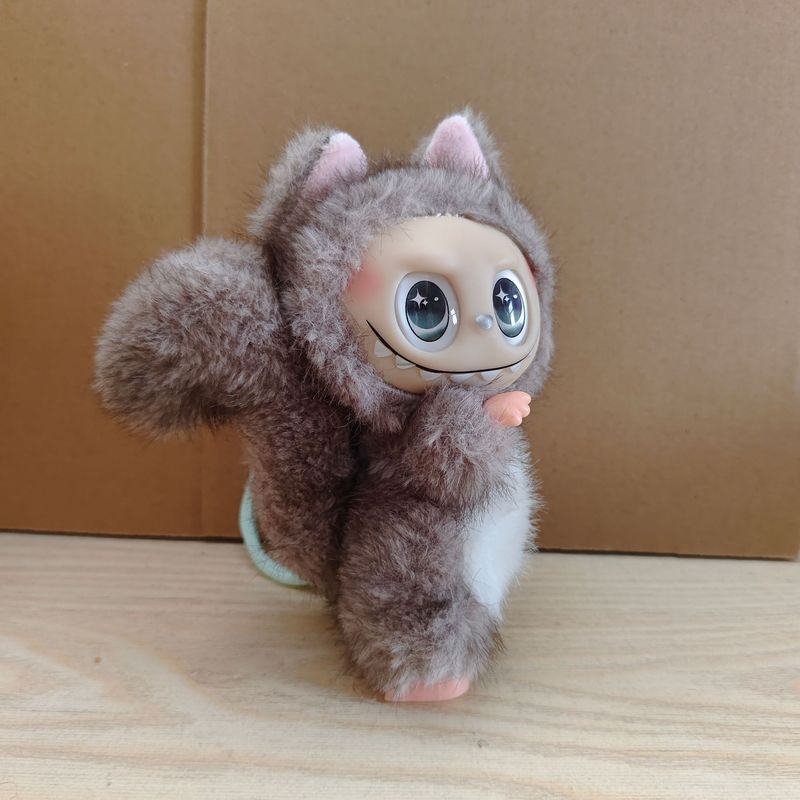 【新品猕猴桃】LABUBU泡泡拉布布玛特搪胶脸玩具毛绒公仔盲盒挂件|undefined