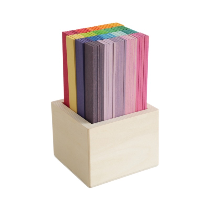 100枚のダビンチ橋虹積み木幼稚園児童知育早教塔畳高色認知玩具