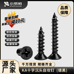 Ka黒色十字沈頭タッピングねじ平頭タッピングねじ小ねじm1/m2/m3/m4/m5
