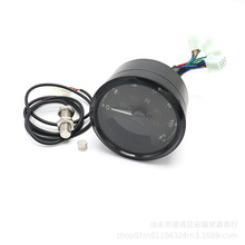 摩托车复古改装小仪表/带指示灯LED双色70复古里程表猴子仪表