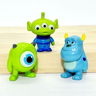Wholesale Mini Three-Eyed Monster, Big-Eyed Monster, Little Furry Monster Figurines, Height 2- 2.5cm Approx., Bulk Accessories