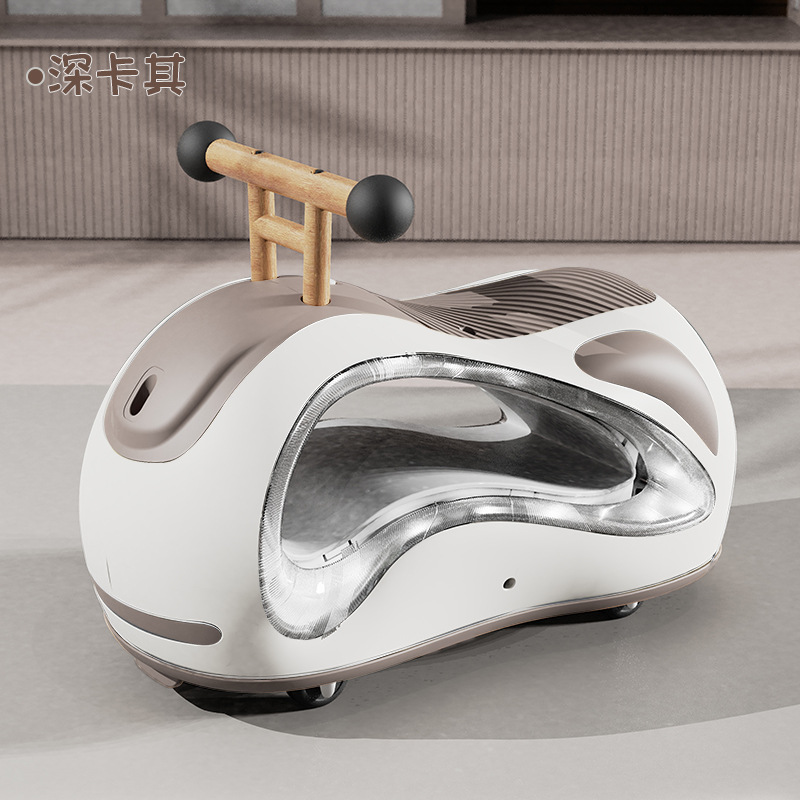 Coche de patinaje de maní para niños de 1 - 3 años de edad, coche de patinaje para niños y niñas se puede sentar en un coche de juguete anti-rollback deslizante