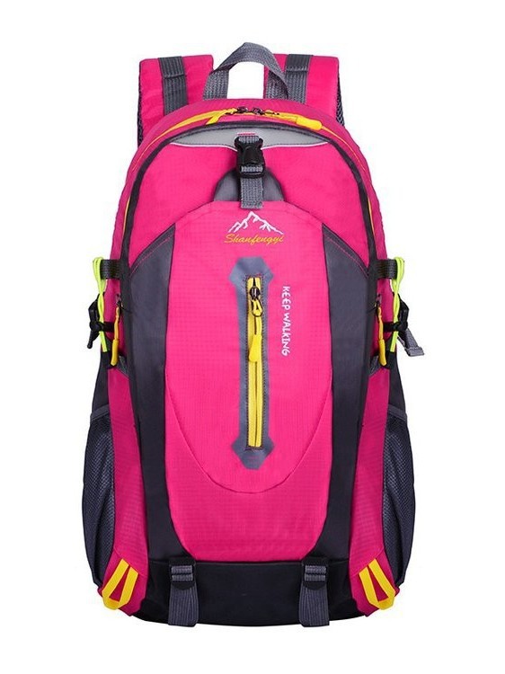 Mochila de Montaña para Exteriores 40L de Nailon Impermeable y Transpirable para Escalada