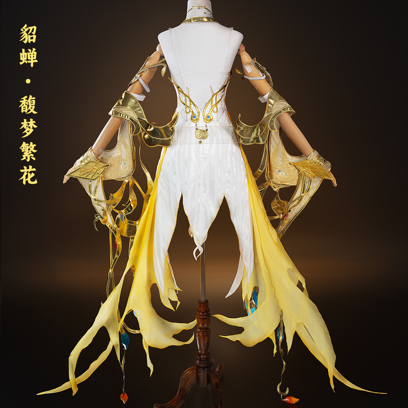 王者荣耀cos服貂蝉馥梦繁花cosplay服装二次元游戏动漫服套装跨境|undefined