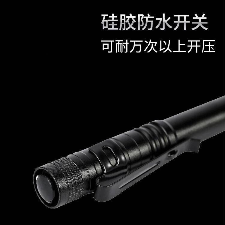 Linterna LED transfronteriza lápiz de bolígrafo 365 batería seca portátil linterna de luz brillante regalo de aluminio usuario doméstico mano externa