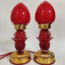 佑毅合金水晶花蕊波灯Y2092双亮 佛灯 供佛灯灯具用品 厂家直供8