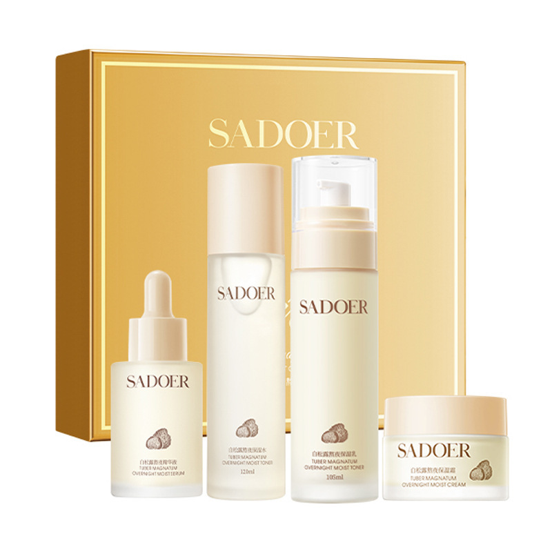 Set de cuatro piezas para hidratar, hidratar, proteger la piel y mejorar la belleza de la piel.
