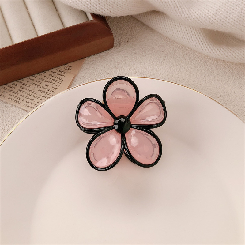 Advanced Sense Small Flower Agarre Female Cream Jelly Colisión Horquilla Horquilla Horquilla Tocado en la parte posterior de la cabeza