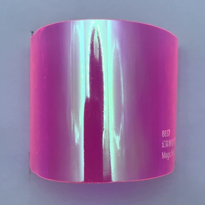 Gradient Phantom Transparent Red Light | Car headlight protective film - 8837-symphony-pink-light-film-039m15-rollscarton