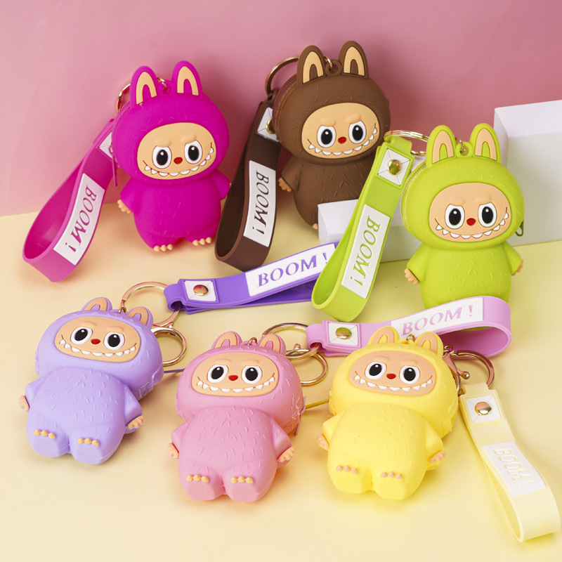 メーカーが生産するネズミ駆除パイオニアラブブキーホルダーペンダントシリコンバッグかわいい子供用小銭入れ|undefined