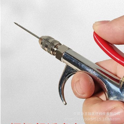Stainless Steel Side Hole Needle for Injecting Brine into Meat, Barbecue Injection Needle with Dual Heads, Electric Flavoring Machine Needle
