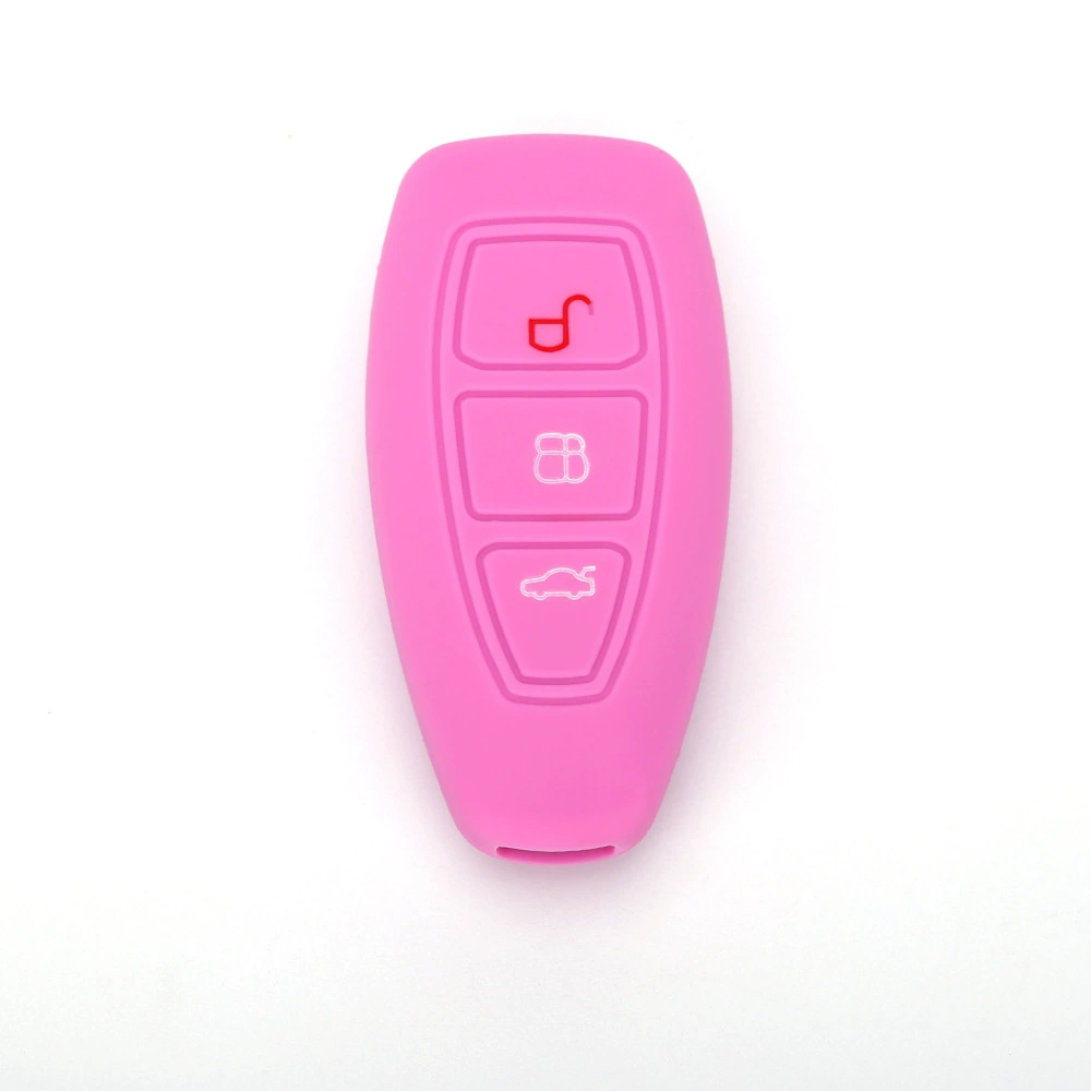 Производитель подходит для Ford C-MAX, силиконовый чехол для ключей от автомобиля, защитный чехол, складной чехол с тремя ключами, оптовая продажа