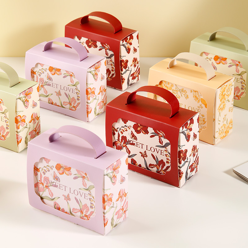 2024新款新款結婚摺疊糖果盒小禮盒手提喜糖盒喜糖盒子空盒小眾