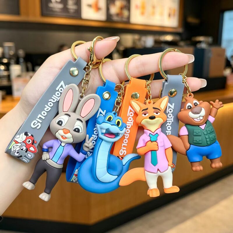 Zootopia Keychain Cute Judy Pendant Student Men's and Women's Bag Keychain Small Accessories Gift Wholesale