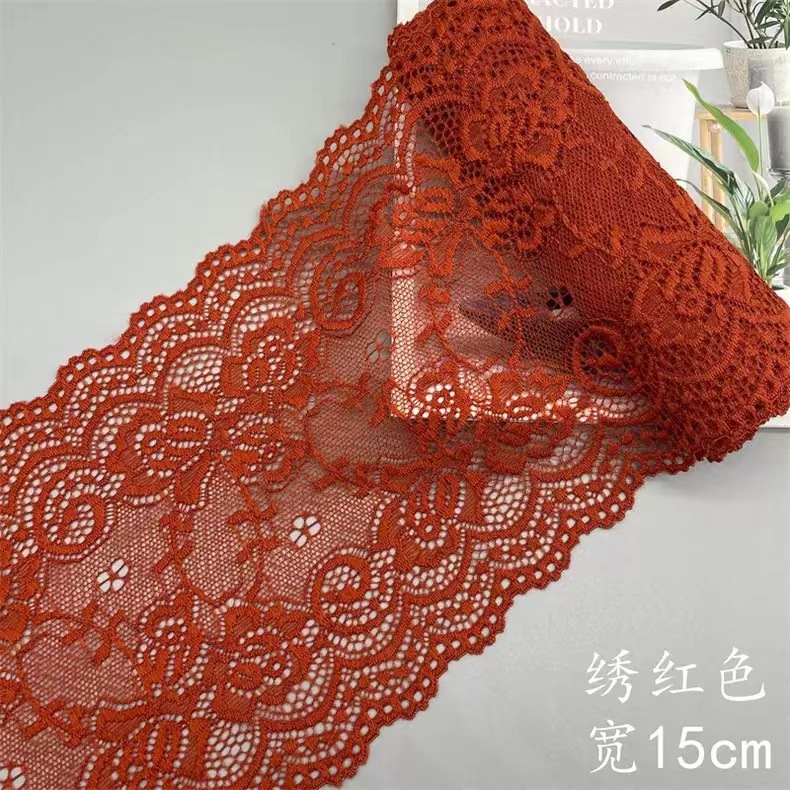 Color 8 embroidered red