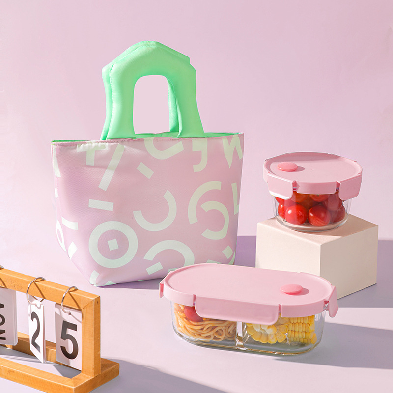 厚みのあるアルミホイルオリジナル断熱ランチバッグ、小学生、サラリーマン、通勤用ポータブルランチボックスバッグ、ファッショナブルなデザイン|undefined