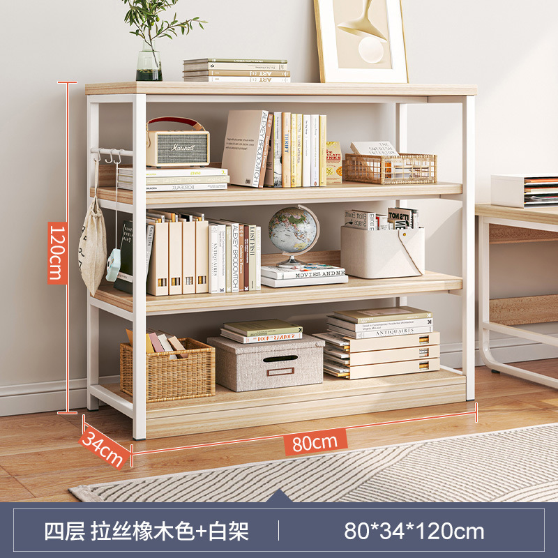 Estante de sala de estar Estante de piso Estante de almacenamiento multicapa Estante de exhibición para el hogar Estante de almacenamiento integrado contra la pared Gabinete bajo