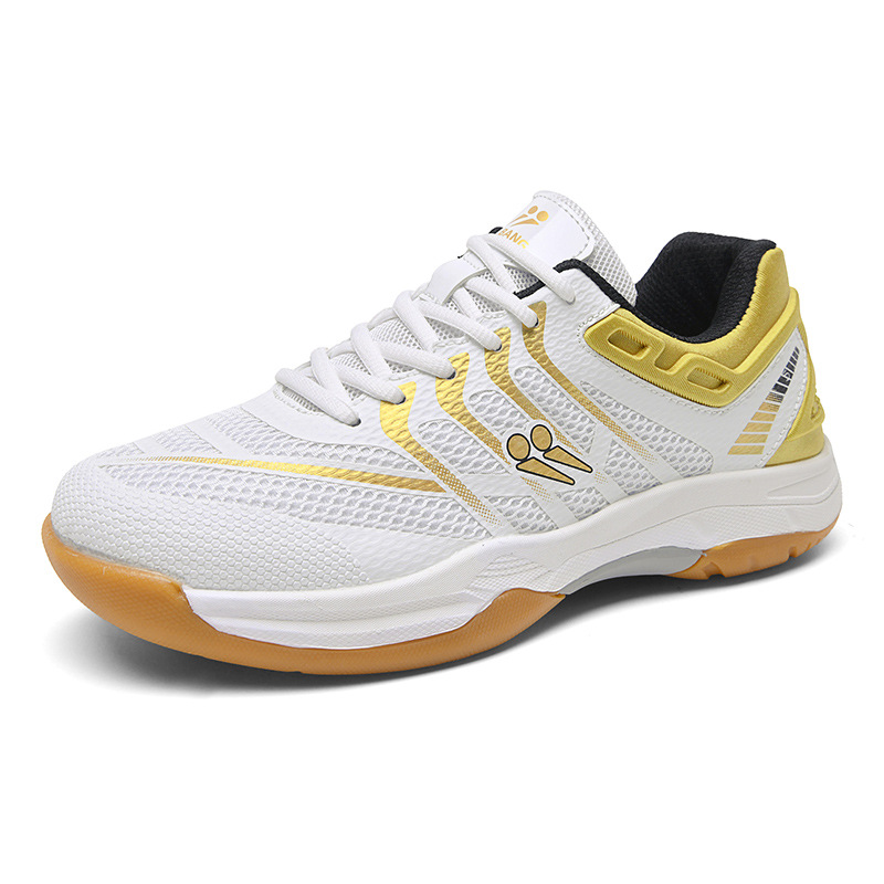 Nuevos zapatos de bádminton de altura baja, zapatos de moda para parejas, zapatos de tenis de mesa de suela gruesa, zapatos de tenis de moda