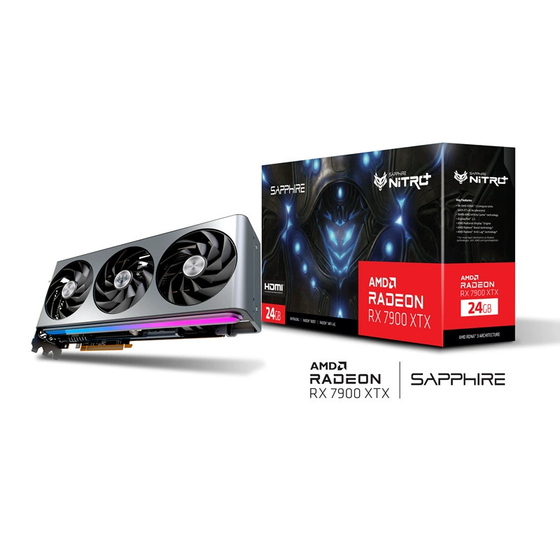 Sapphire AMD Radeon RX 7900 XTX 24G ультра-белая золотая игровая настольная видеокарта