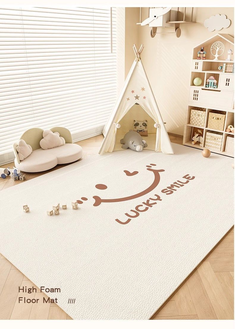 Living Room Carpet, Cute Children's Room Reading Area, Wipeable, Washable, Anti-Slip Floor Mat, Bedroom Floor Mat, One-Touch Clean Floor Mat