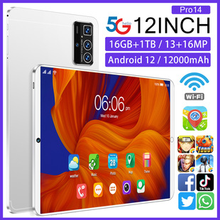 2024 Cross-Border Exclusive Supply of Popular Pro1416+1T Large Memory Smart Tablet Source Manufacturer Full Screen