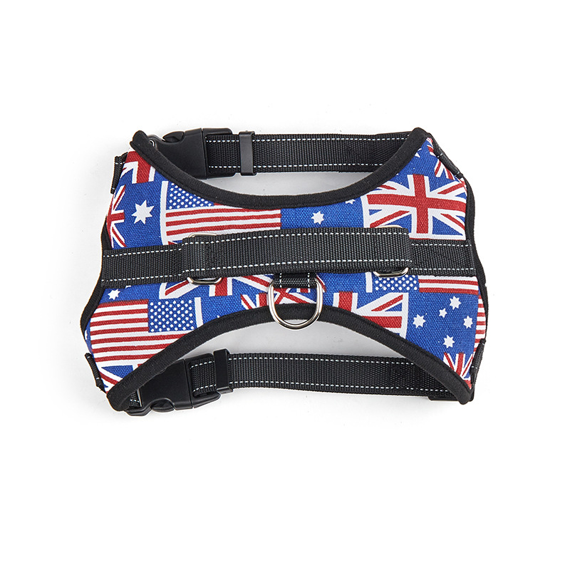 미국 국기 색상 가슴과 등